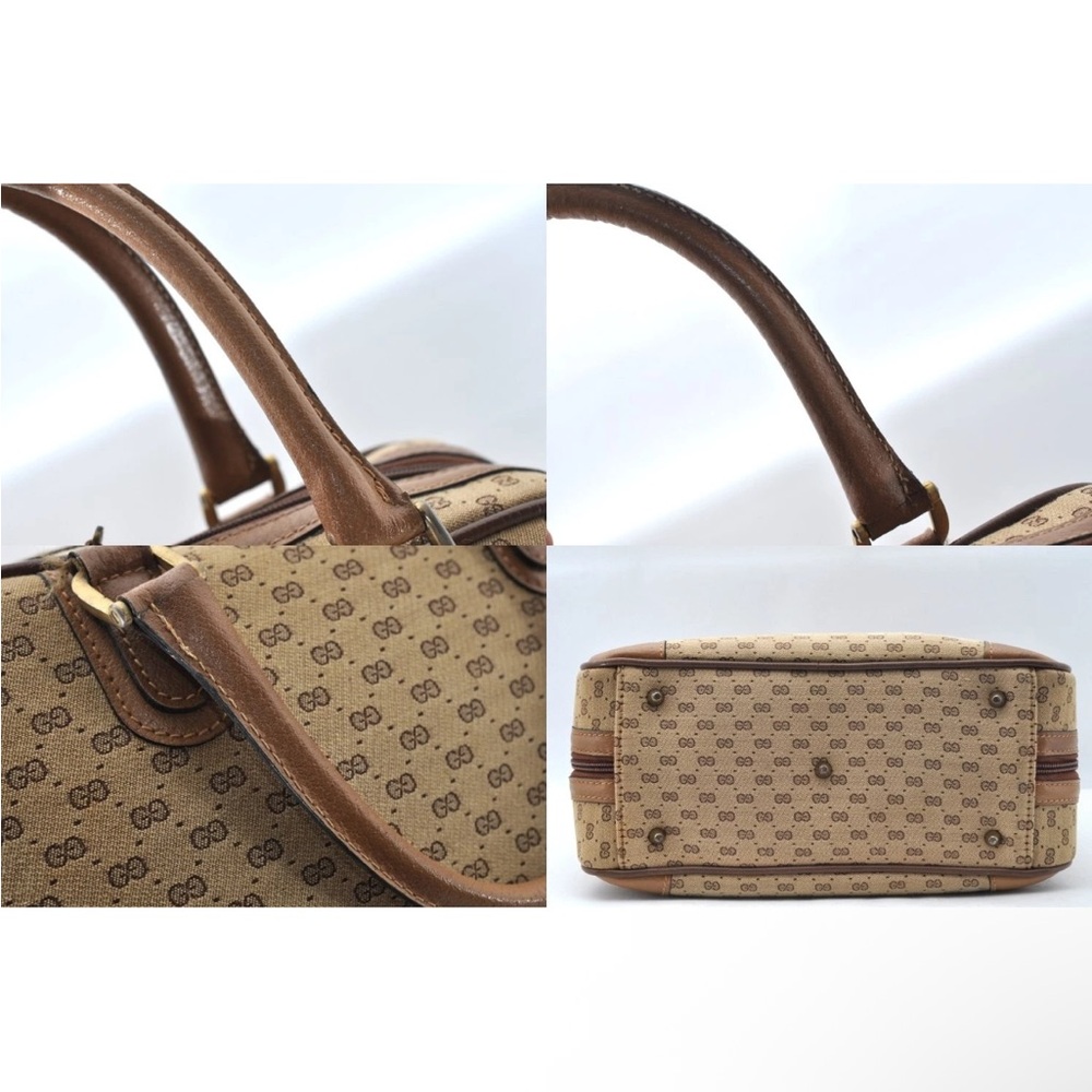Gucci Tan and Brown Satchel Boston Bag EUC - Picture 6 of 10